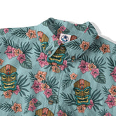 Polynesian Tiki Mask And Hibiscus Flowers Hawaiian Shirt